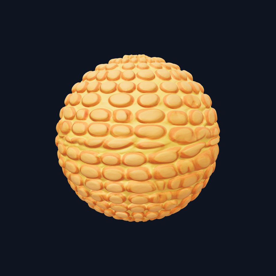 Bubble Honeycomb Glossy HQ PBR Textures Set
